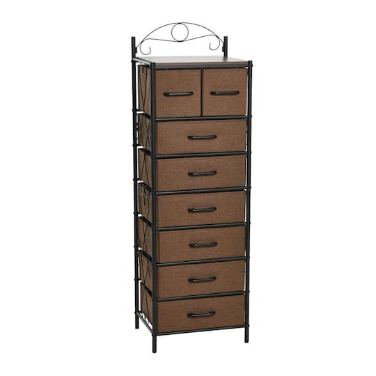 Household Essentials Victoria 54" 8-Drawer Narrow Dresser, Color: Walnut | Michaels Household Essentials Victoria 54" 8-Drawer Narrow Dresser, Color: Walnut | Michaels